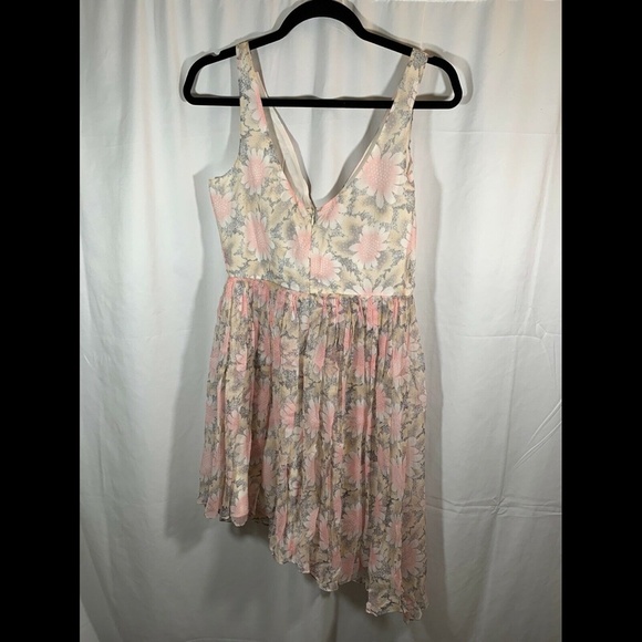 NWT! $395 Elizabeth and James 'Manette' Floral Print Silk Dress [‎ SZ 6 ] - Picture 7 of 12